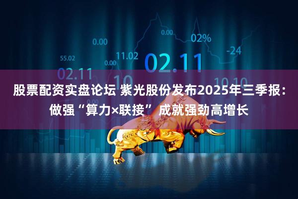 股票配资实盘论坛 紫光股份发布2025年三季报：做强“算力×联接” 成就强劲高增长